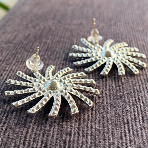 Starburst Rhinestone Earrings - Picture 9 of 11